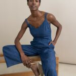 Combinaison denim bretelle Surkana